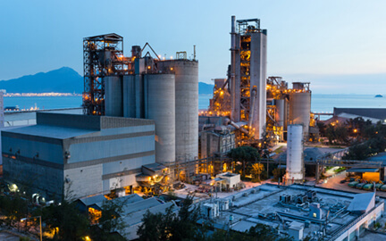 Construction site with modern architecture