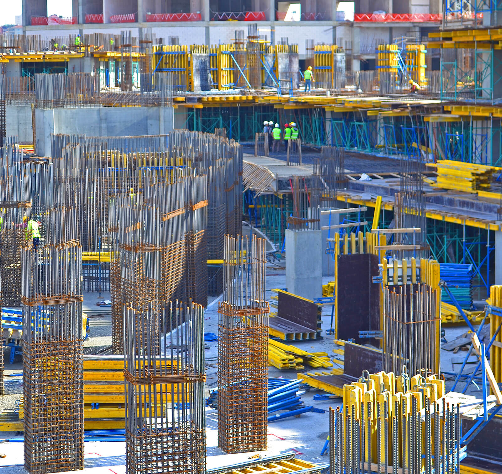 Office parking structure under construction