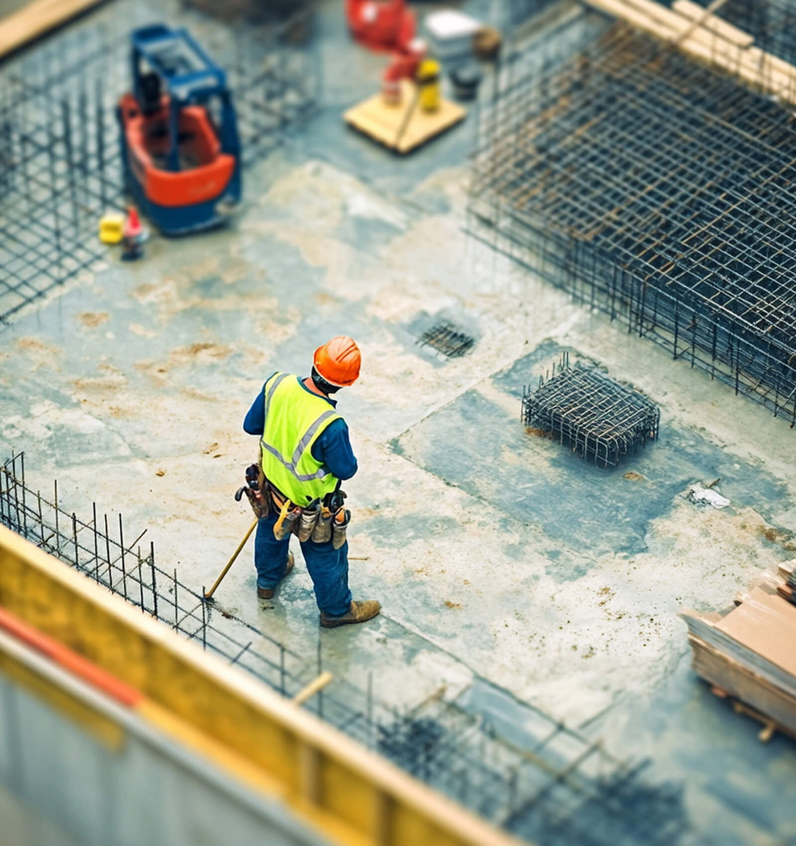 structural concrete construction for municipal building in Orange County, CA